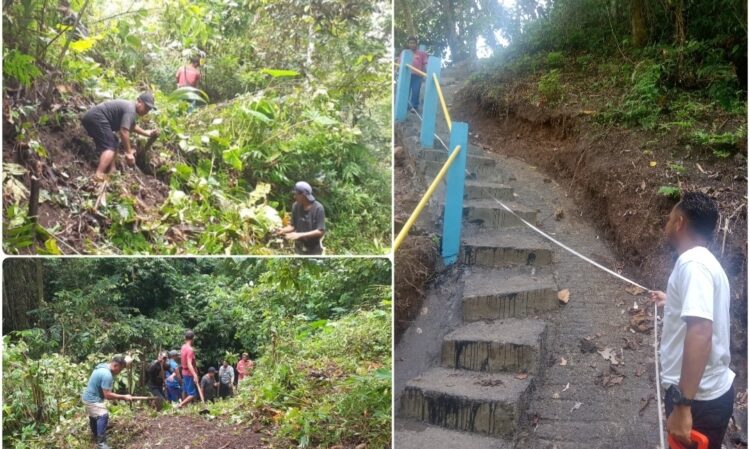 Tunjang Sektor Pertanian, Kapitalau Lesah Alokasikan Dana Ratusan Juta untuk Bangun Jalan Usaha Tani
