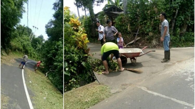 Awali Rentetan Pelayanan di Awal Tahun Lewat Kegiatan Bersih-Bersih, Kapitalau Lesah: Tingkatkan Rasa Peduli