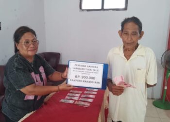 20 KPM di Kampung Mahangiang Terima BLT, Kapitalau: Pake Untuk Kebutuhan Bukan Ikut Keinginan