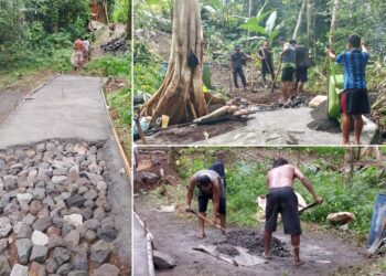 Pemerintah Kampung Barangka Pehe Bangun Jalan Usaha Tani untuk Dukung Produktivitas Pertanian
