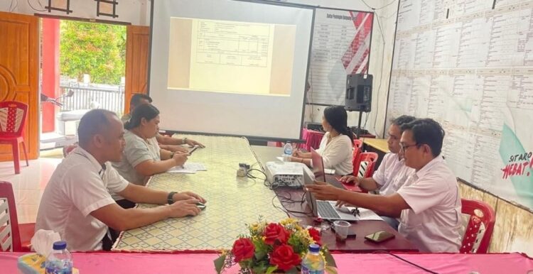 Pemerintah Kampung Lumbo Ikut Evaluasi Penyesuaian R-APB Kampung Tahun 2025