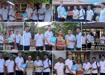 Gerak Cepat, Bupati JG Salurkan Puluhan Paket Bantuan Kepada Warga Terdampak Bencana di Desa Gangga Satu