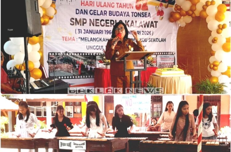 Kadis Jofieta Supit Puji Pegelaran Budaya SMPN 2 Kalawat Dalam Perayaan HUT Sekolah: Luar Biasa!