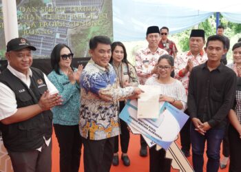 Huntap Korban Erupsi Gunung Ruang Diserahkan, 287 KK Kini jadi Warga Bolsel