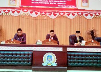 DPRD Bolsel Gelar Paripurna Penyampaian LKPJ TA 2025